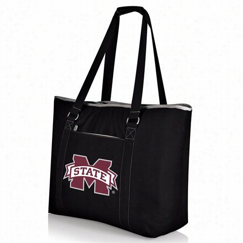 Picnic Time 598-00-175-384-0 Tahos Mississippi State Bulldogs Idgital Print Beac H Bag In Black