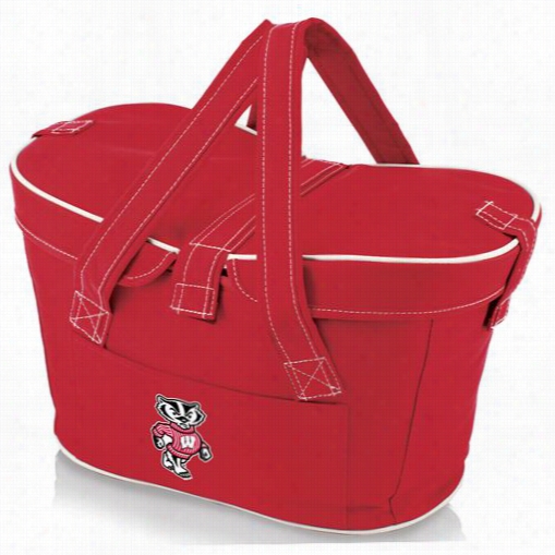 Picnic Time 599-00 Mercado University Of Wisconsin Baders Digital  Print Basket