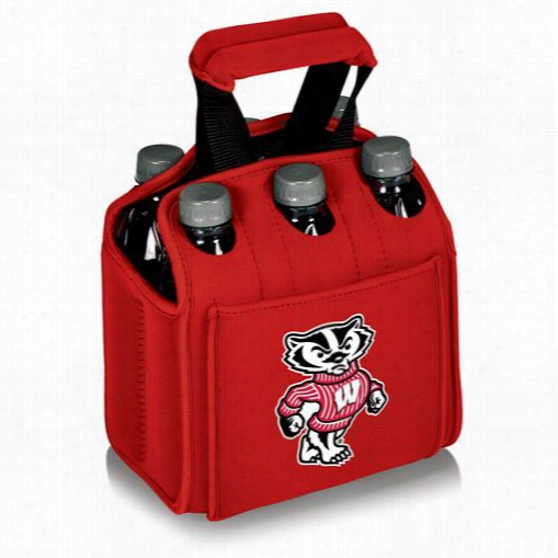 Picnic Time 608-00 Jr U Of Wisconsiin Badgers Digital Print Six Pack Coole Tote