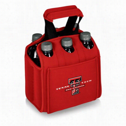 Picnic Time 608-00t  Exas Tech Red Raiders Digiital Print Six Pack Cooler Tote