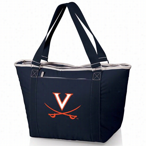 Pucnic Time 619-00-138--59-0 Tpanga University Of Virginia Cavaliers Embroidered Cooler Tote In Navy