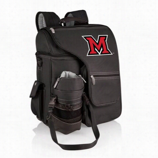 Picnic Ttime 641-00-175-334-0 Turismo Miami  U Red Hawks Digital Print Backpack In Black