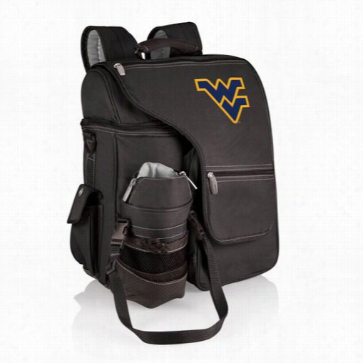 Picnic Time 641-00-175-832-0 Turismo West Virginia U Mouuntaineers Embroidered Ba Ckpack In Black