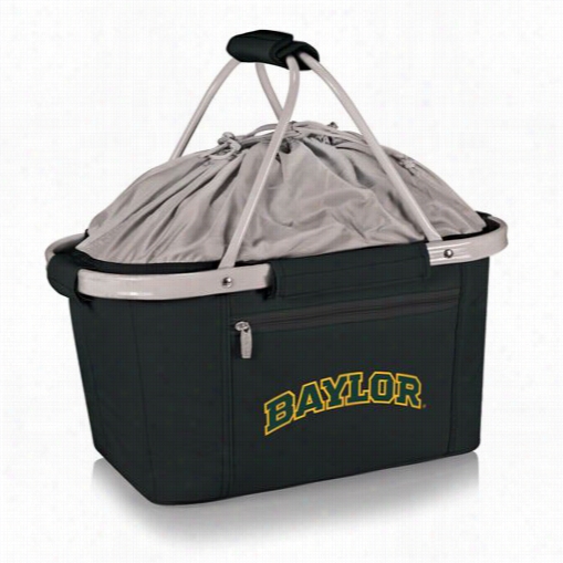 Picnic Time 645-00-175-924-0 Mdtro Baylor University Bears Digital Print Basket I N Black