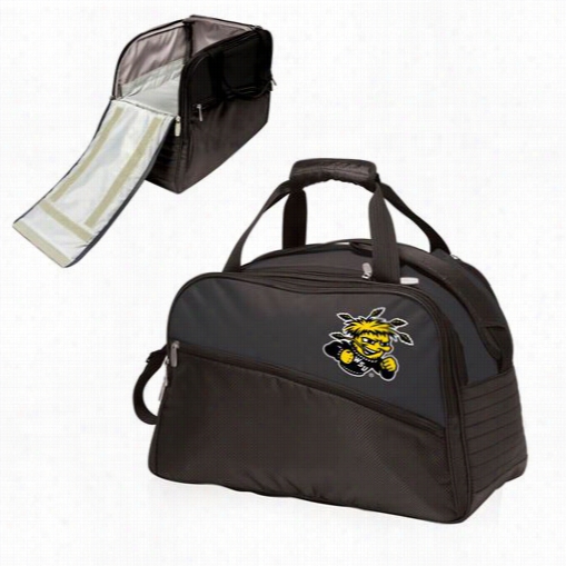 Picnic Time 671-00-17s-014-1 Stratuus Wichita State University Sh0ckers Digital Print Duffel Bag In Bl Ack