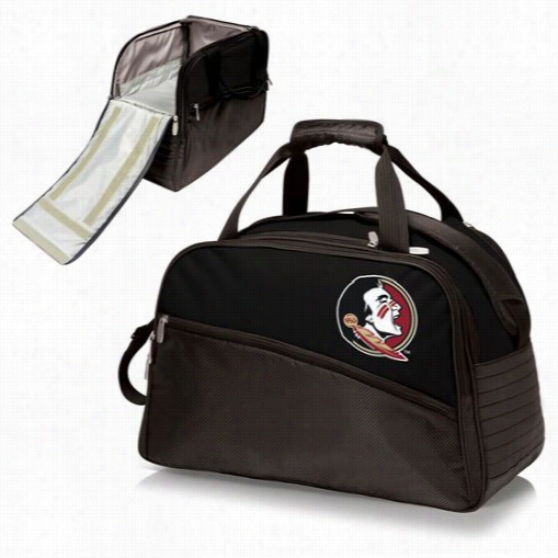 Picnic Time 671-0 0-175-174-0 Stratus Florida  St Ate Seminoles Digitall Print Duffel Bag In Black