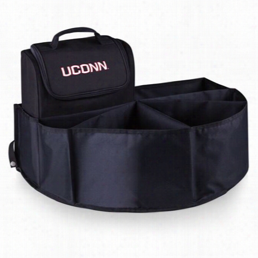 Picnic Time 715-00-179-144-0  University Of Connecticut Digital Print Trunk Superintendent In Black With Cooler