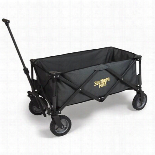 Picnic Time 739-00-679-744-0 Adventure University Of Southern Mississippi Golden Eagles Digital Print Wagon In Dark Grey/black