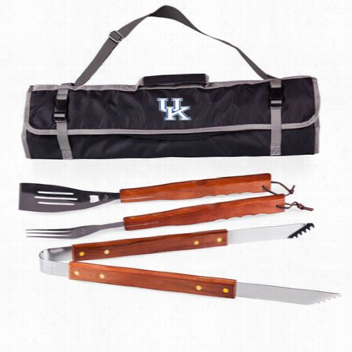 Picnic Time 749-031-75-264-0 University Of Kentucky Wildcats Digital Print Bbq Tote In Black