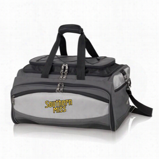 Picnic Time 750-00-175-744-0 Buccaneer University Of Southern Mississippi Golden Eagles Digital Print Cooler And Barbecues Et In Black