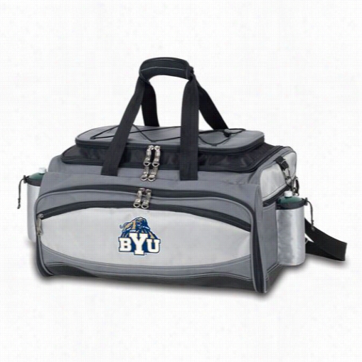 Picnic Tmie 77000-157-714-0 Vulcan Byu Cougars Digital Prinnt Basket In Black