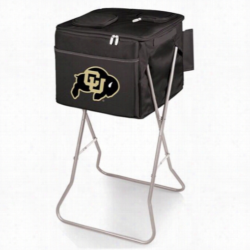 Picnic Time 780-00-179-124-0 Party University Of Colorado Buffaloes Digital Print Cube In Bblack