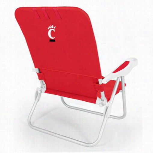 Picnic Time 790-00 Monaco University Of Cincinnati Bearcatd Digital Print Beach Chair