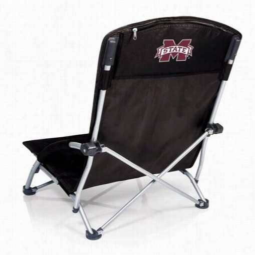 Picnic Time 792-00-175-384-0 Tranquilitty Mississippi Sttate Bulldogs Digital Print Chair In Black