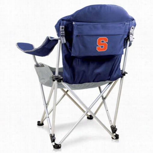 Picnictime 803-00-138-544-0 Syracuse University Digital Print Reclining En~ Chair In Navy