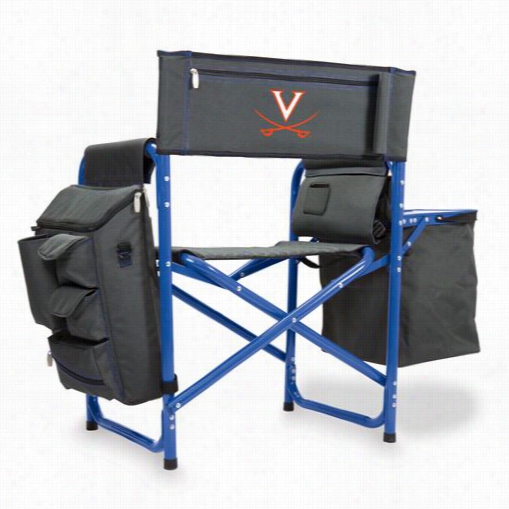 Picnic Time 807-00-639-594-0 University Of Virginia Cavaliers Digital Print Amalgamation Chair In Dark Grey/melancholy