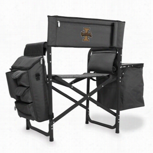 Picnicc Time 807-00-679-964-0 University Of Idaho Vand Als Digital  Prinf Fusion Chair In Dark Grey/b L Ack