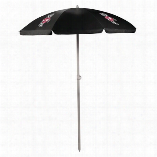 Picnic Time 822-00-179-644-0 Univesrity Of Wisconsin Badgers Dgital Print Umbrella In Black