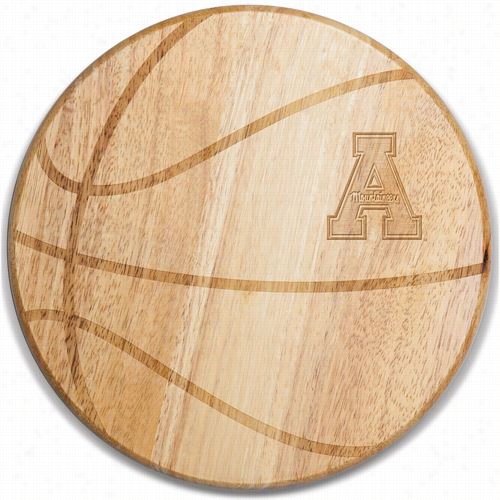 Picnic Time 840-00-505-793-0 Appalachian State M Ountaineers Eng Raving Free Throw Cutting Board In Natural Wood