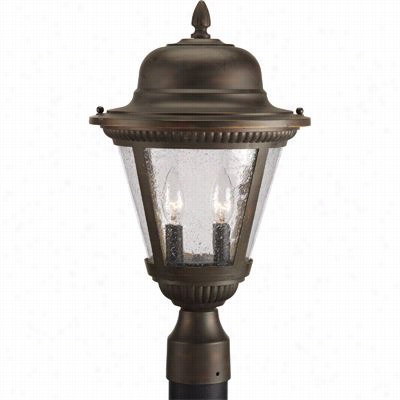 Progress Lighting P5434-20 Westport 2 Light Outdoor Lantern In Antique Bronze