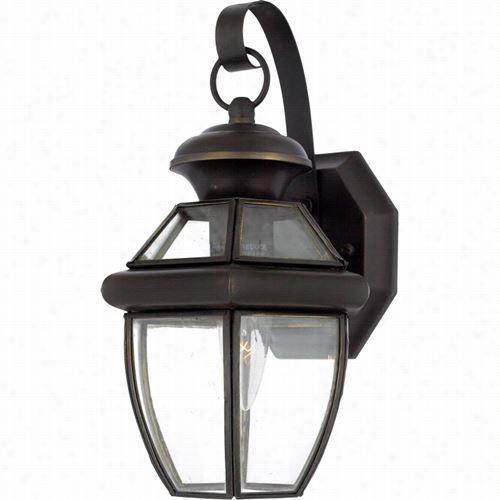 Quoizel Ny8 315z Nwbury 12-1/2"" 1 Light Outdoor Wall Sconce  In Medici Bronze