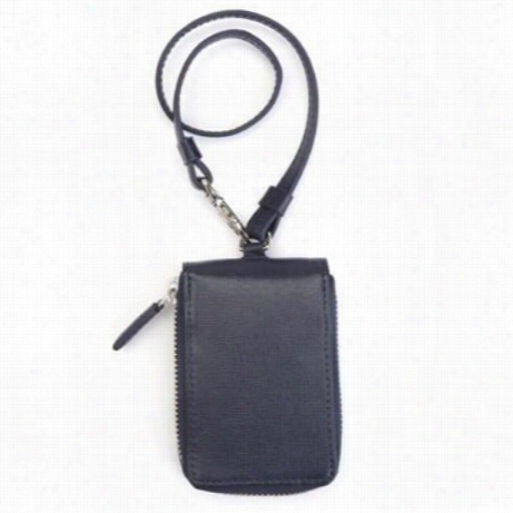 Royce Leather Rfid-597 Rfid Blocking Saffiano Leather Zippered Key Case Wallet