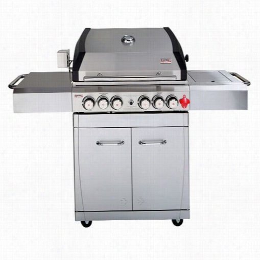 Swiss  Grills A-4ts Arosa 4 Top S Burner Free Standing Grill In Stainless Ste El