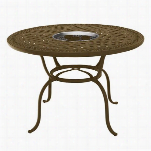 Troppitone 8220649ftgl-34 55"" Round Gqrden Terrace Kd Counter Height Fier Table