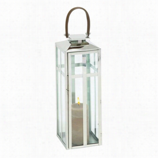 Woodland Imports 23606 24"" Traditional Styled Esigner Steel Candle Lantern