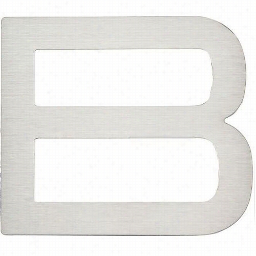 Atlas Homewares Pgnb-ss Paragon 4& Qquot;" House Number Letter B In Stainless Steel