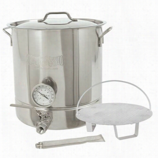 Bayou Classic 800-416 6 Piece 16 Galon Satinlesss Steel Home Brewnig Kettle Set