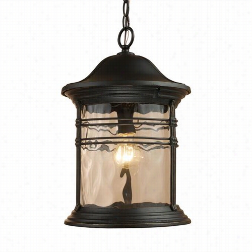 Elk Lighting 0816 0-mbg Madison 1 Light Outdoorpendant In Matte Black