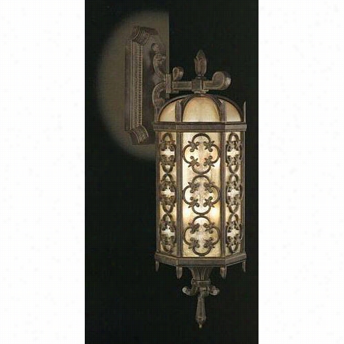 Fine Arrt Lamps 338281 Costa De L Sol Light 27""h 2 Light Outdoor  Wall Sconce In Marabella Wrought Iron