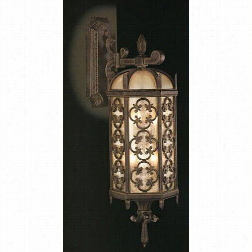 Fine Art Lamps 338381 Costa Del Soll Ight 3 Light Outdoor Wall Sconce Iin Marabella Wrought Iron