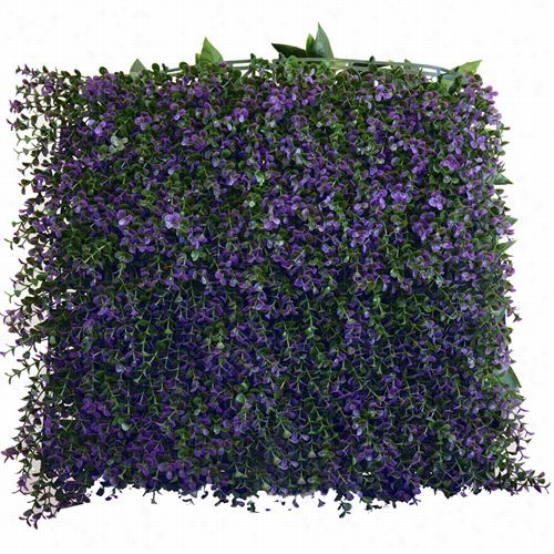 Greensmart Decor Mz--8048p Artificial Lavender Panels In Green - Set Of 4