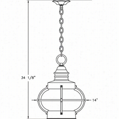 Hanover Lantern B9019 Large Bridgewater 100w 1 Light Outdoor Hanging Lantern