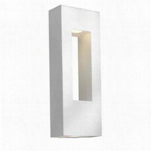 Hinkley Li Ghting 1649sw Atlantis 20w Lagre 2 Light Outdoor Wall Sconce In Satin White