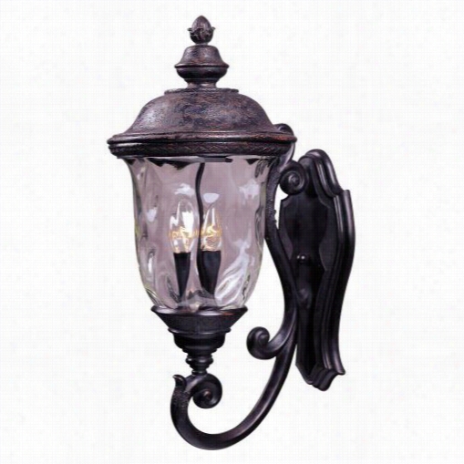 Maxim Lighting 40424wgob Carriage House V 26-1/2&qquot;"h 3-light Outoor Wal Lmount In Oriental Bronze