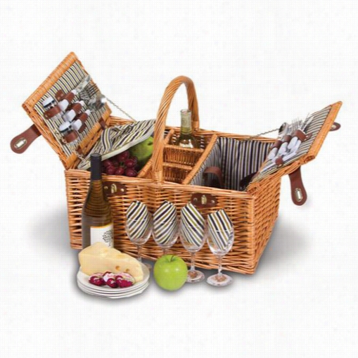 Picnic Plus Psb-461 Dilw Orth 4 Person Picnic Basket