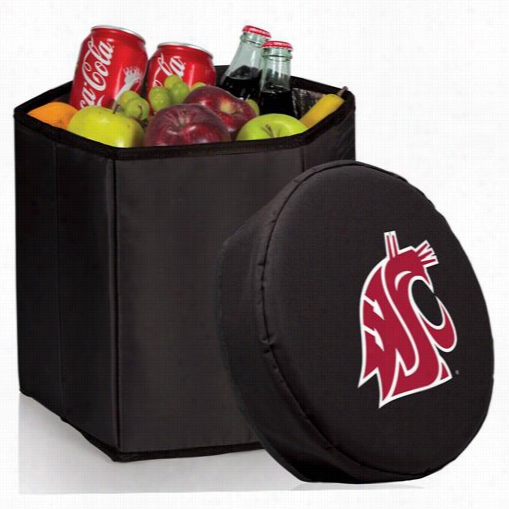 Picnic Allotted Period 596-00-179-634-0 Washington State  Cougars Digital Print Bongo Cooler And Seat In Black