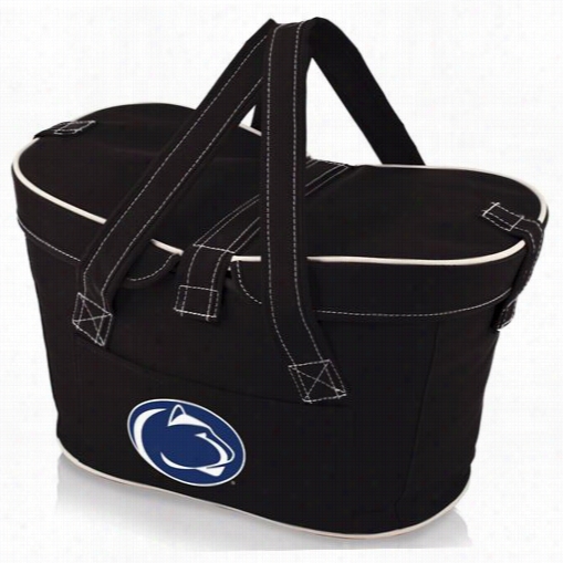 Picnic Time  599-00-179_494-0 Mercadop Ennsylvania Satte Nittany Lino Sdigital Print Basket In Black