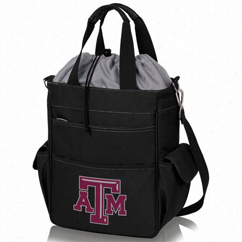 Picnic Time 614-00-176-564-0 Activo Texas A And M Aggies Digita Print Waterproof Carry In Black