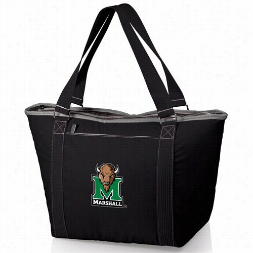 Picnic Time 619-00-175-894-0 Topanga Marshall U Thundering Herd Digital Print Cooler Tote In Dark