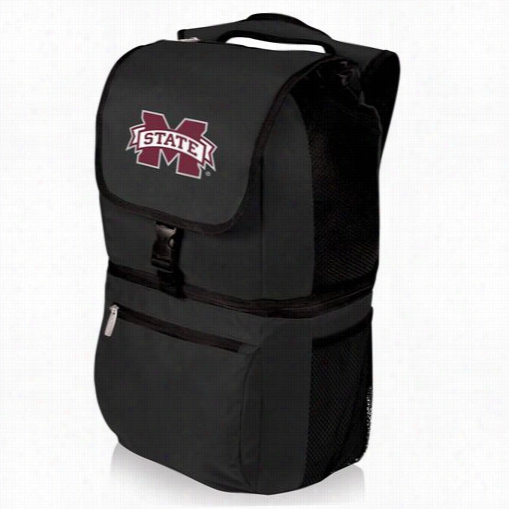 Picnic Time 634-00-175-384-0 Zuma Mississippi State University Digital Print Backpack In Black