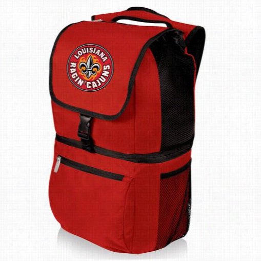 Picnic Time 634-09 Zuma University Of Louisiana -lafayette Ragin Cajuns Embroidered Backpack