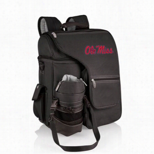 Picnic Time 641-00-175-374-0 Turismo Seminary Of Learning  Of Mississippi Rebels Digital Pritn Backpack In Black