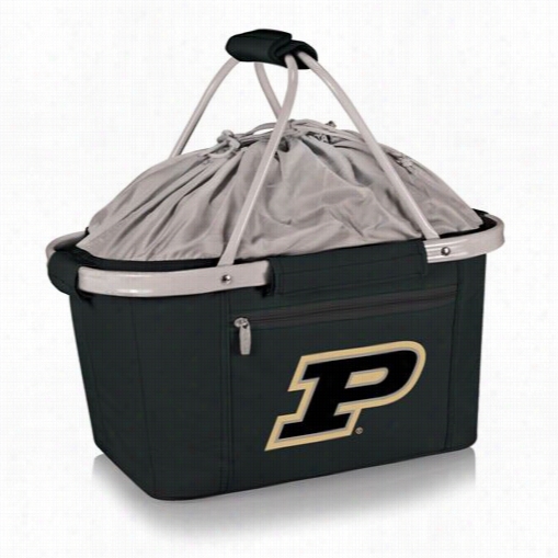 Picnic Time 645-00-175-514-0 Me Tro Purdue Univeersity Boilermakers Digitalp Rint Basket In Black