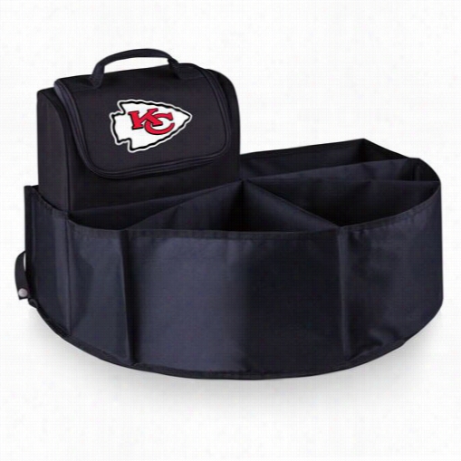 Picnic Time 715-00-179-164-2 Trunk Stud In Black With Kansas City Chiefs Digital Print