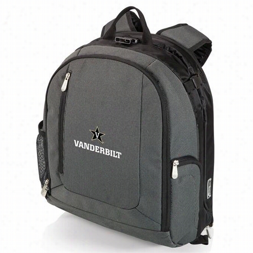 Picnic Time 730-00-679-584-0 Pt Navigator Vanderbilt University Digital Print Ocoler Backpack In  Dark Grey/black