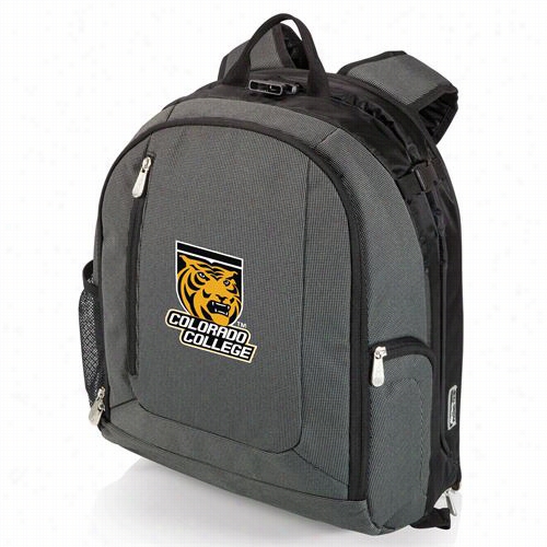 Picnic Time 730-00-679-674-0  Pt Navigator Colorado College Digital Print Cooler Backpack In Dark Grey/black